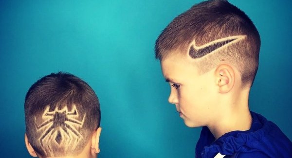 Стрижки для мальчиков с рисунком