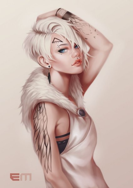 Короткая стрижка арт