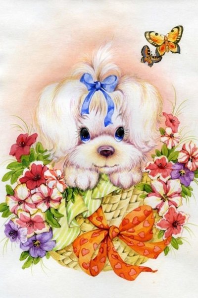 Зверюшки в цветах