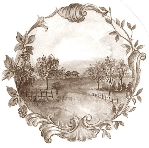 Пейзаж в овале