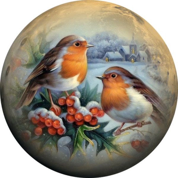 Птички в овале