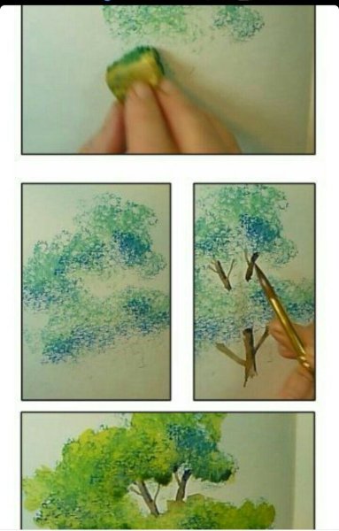 Необычные техники акварели