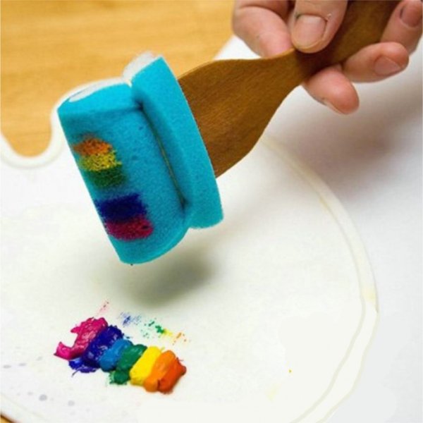 Рисование с помощью трафарета