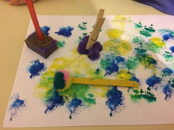 Гуашью на акварельной бумаге