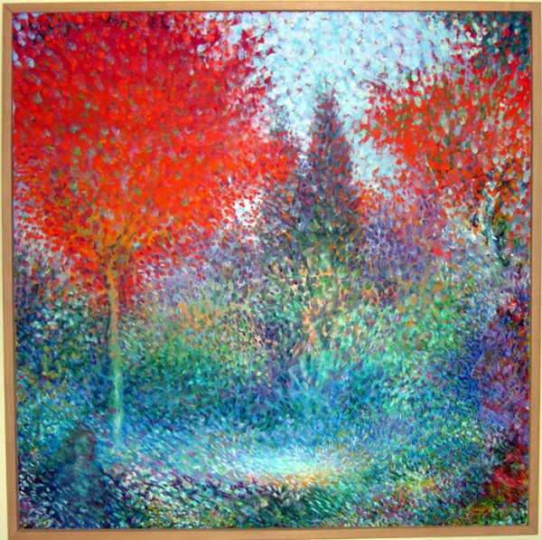 Рисование губкой гуашью