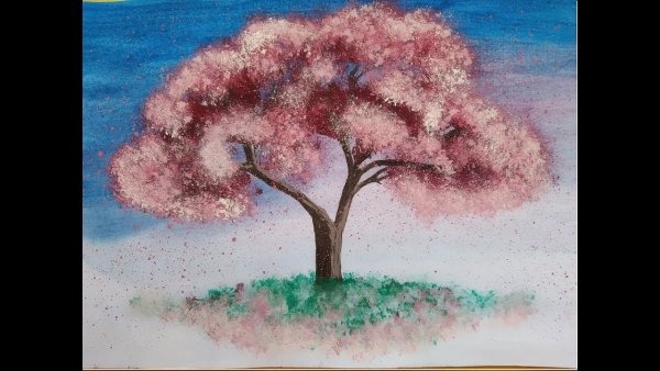 Рисование губкой