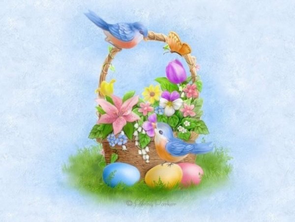 Красивые пасхальные рисунки