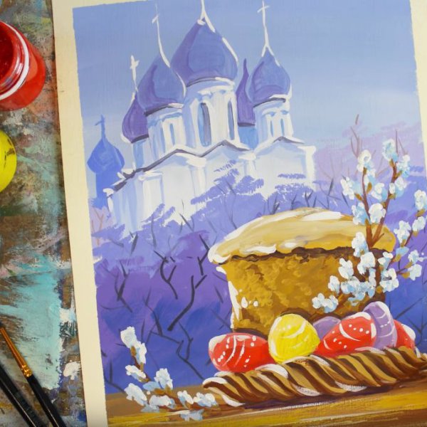 Правополушарное рисование Пасха