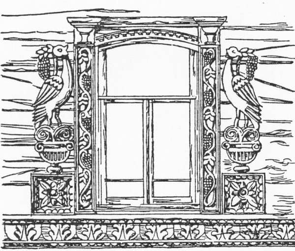 Узоры на ставнях окон