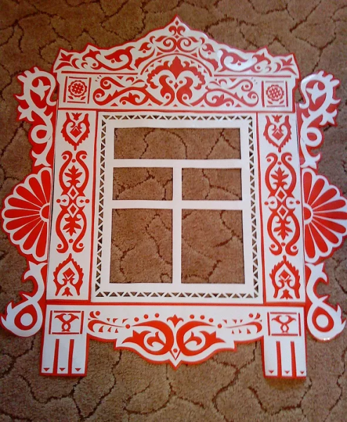 Расписные оконные наличники