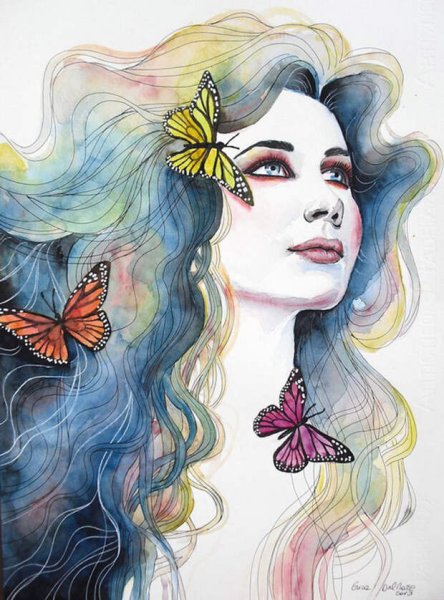 Китайская художница Венди Энджи