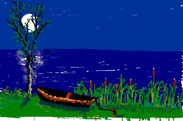 Пейзаж в графическом редакторе