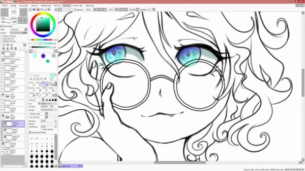 Рисование в Paint Tool Sai