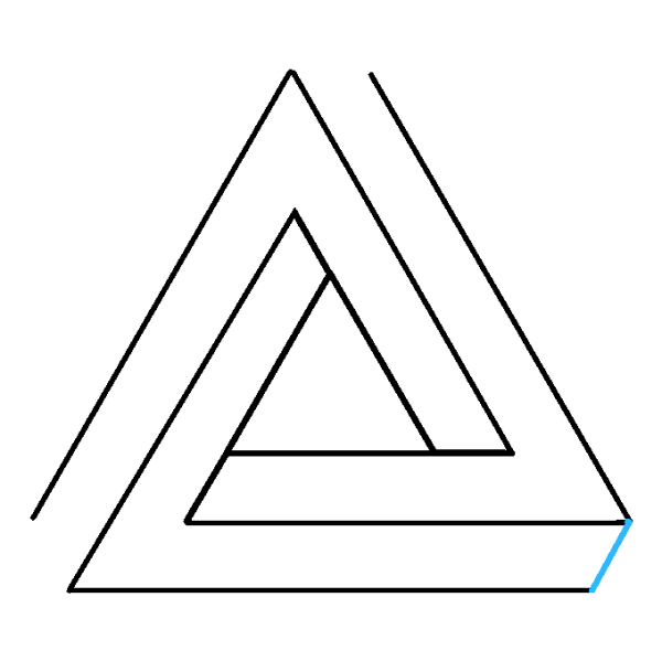 Тату три треугольника эскиз