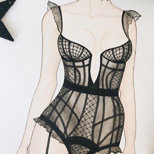 Нарисованное белье