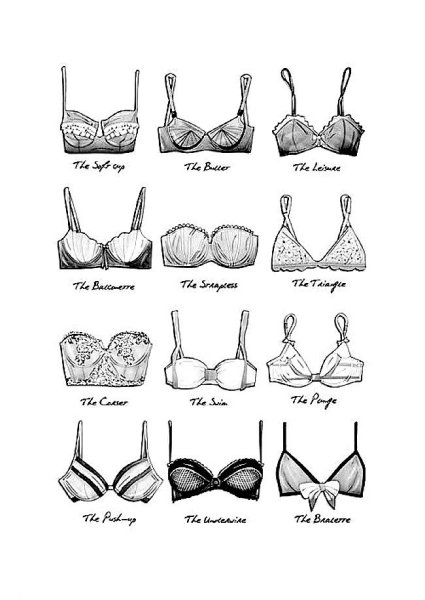 Эскиз бюстгальтера