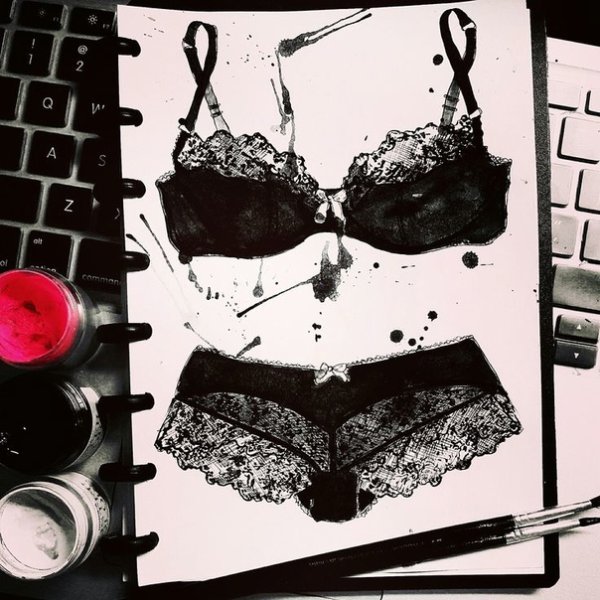 Скетч кружевное белье