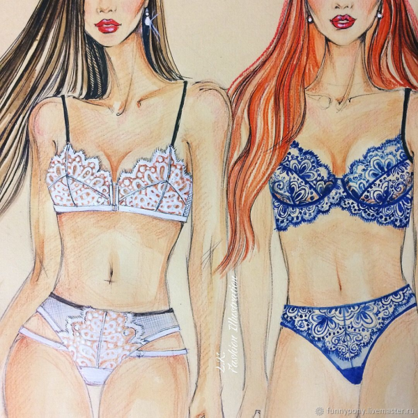 Нарисованное нижнее белье