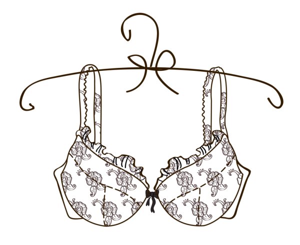 Эскиз бюстгальтера