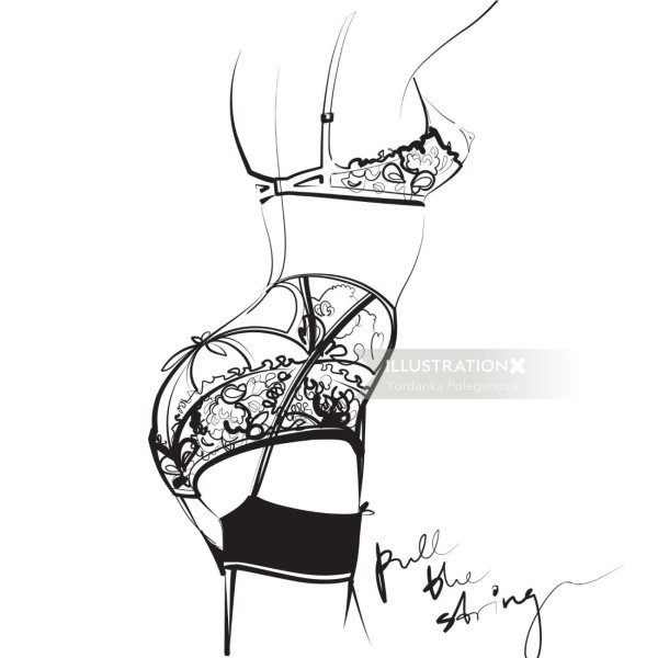 Нарисованное нижнее белье