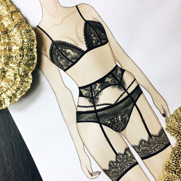 Кружевное белье референс