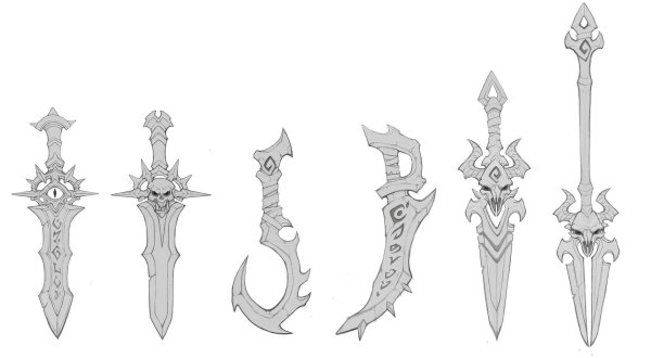 Костяной меч фэнтези