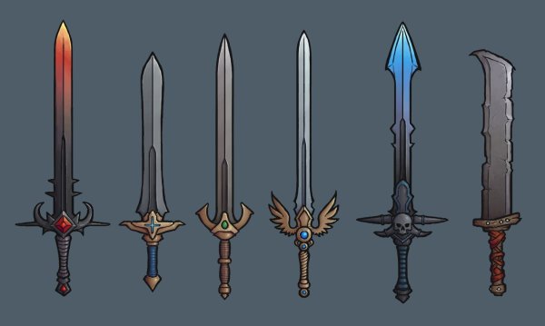 Меч сверху сбоку