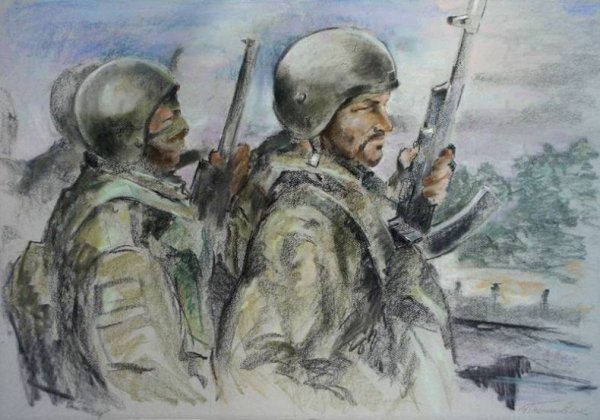 Защитники Отечества живопись