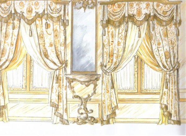 Эскизы штор