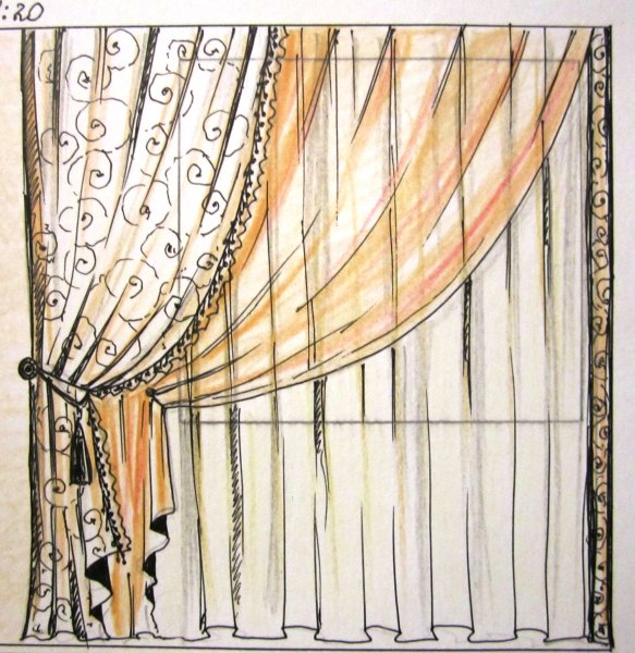 Шторы для рисования