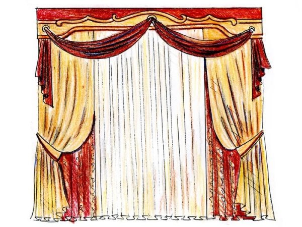 Занавески рисунок