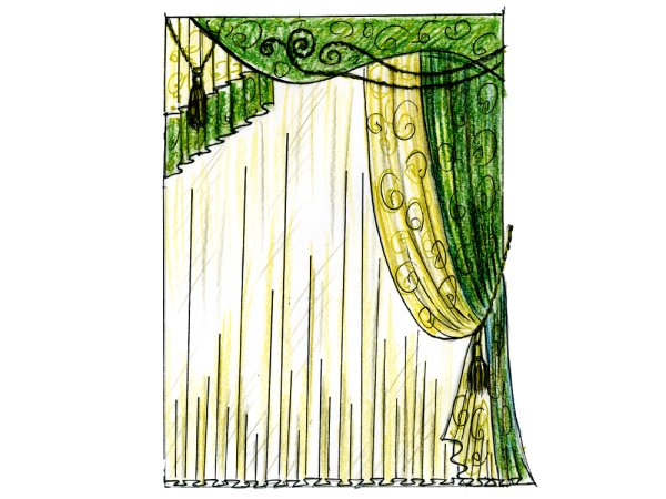 Шторы для рисования