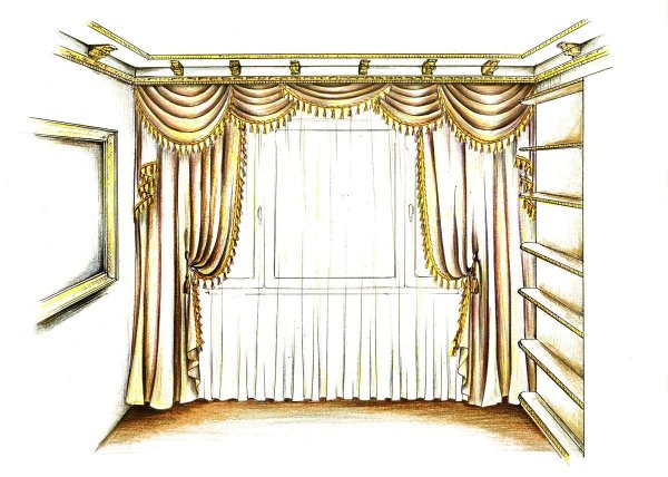 Эскизы штор