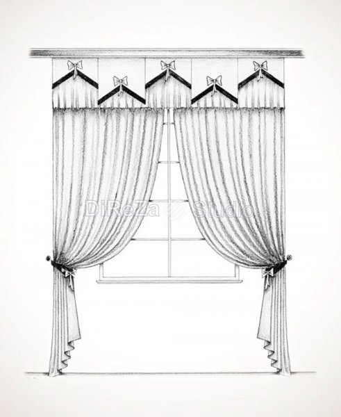 Эскизы штор