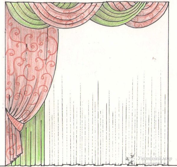 Шторы для срисовки