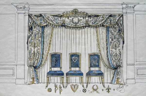 Эскизы штор