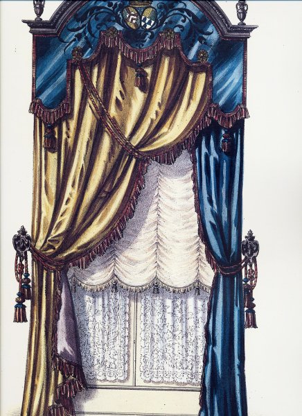 Шторы в старинном стиле