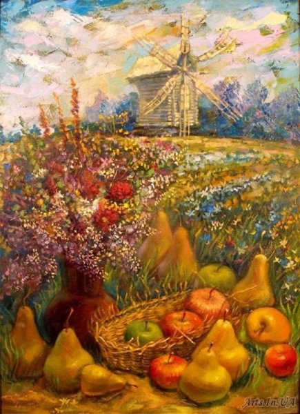 Художник Евгений Муковнин яблочный спас