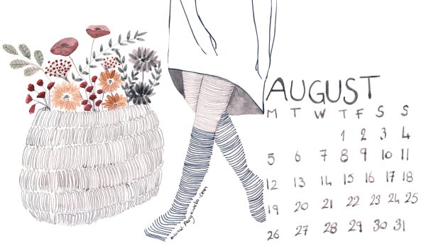 Август на английском