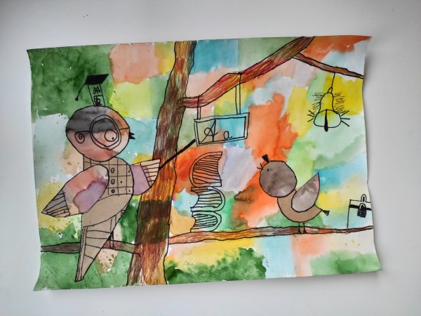 Август рисунок для детей