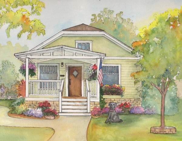 Нарисовать дом