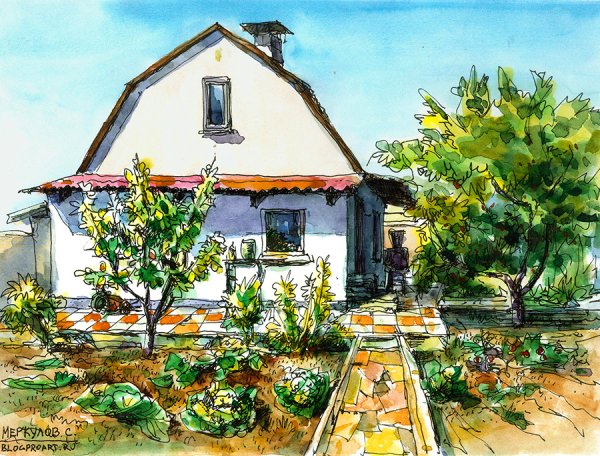 Дача рисунок