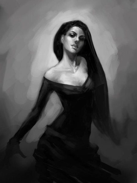 Девушка вампир арт красивая