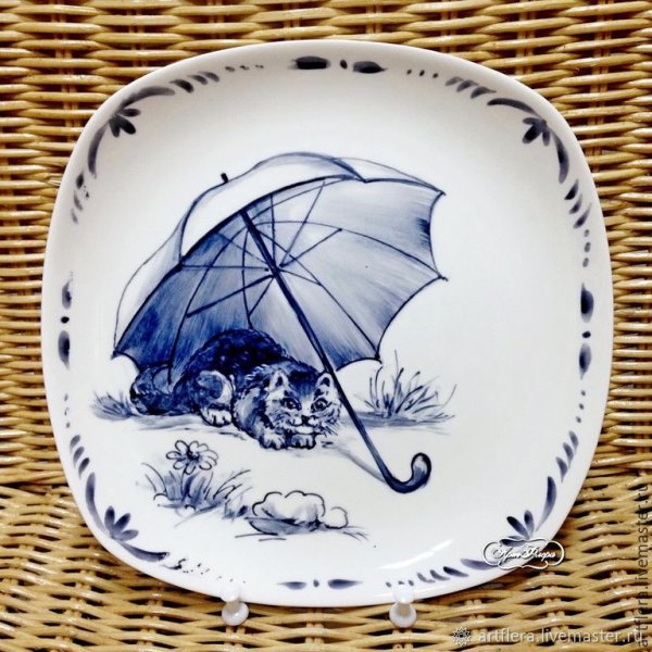 Расписные фарфоровые тарелки