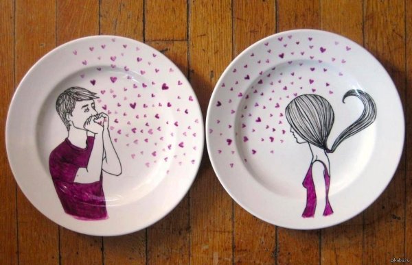 Тарелка для влюбленных