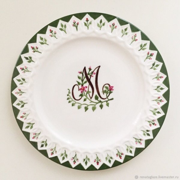 Расписные фарфоровые тарелки