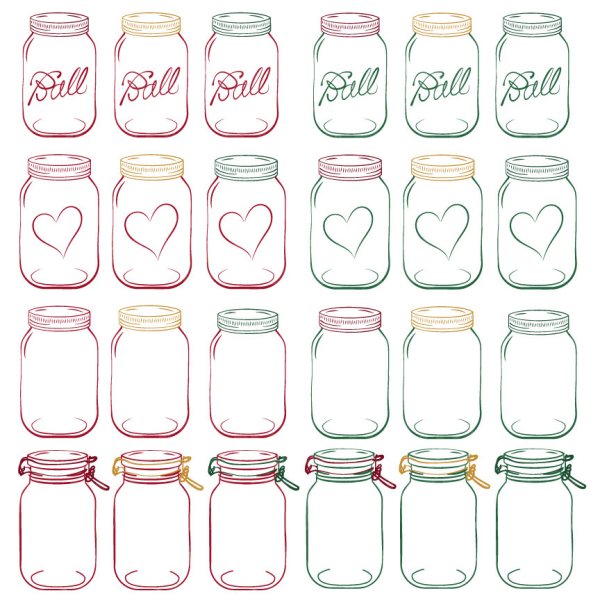 Стикеры баночки