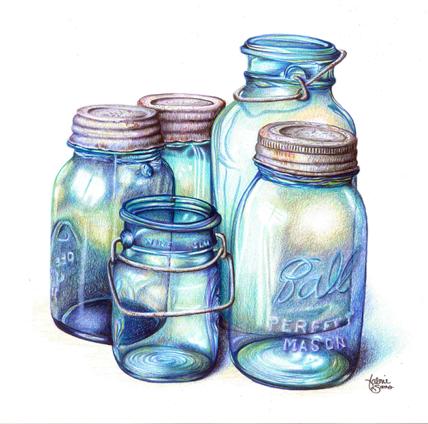 Скетч баночки