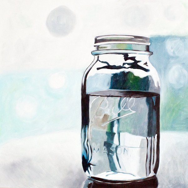 Стеклянная банка живопись