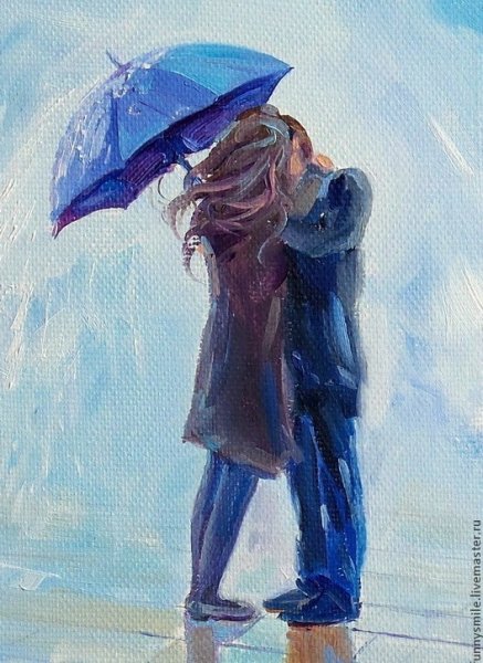 Мужчина под зонтом